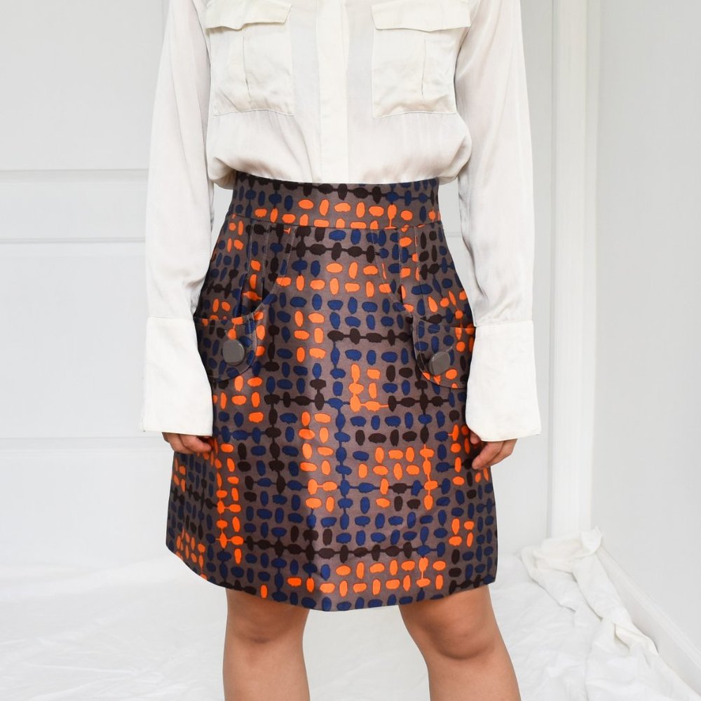Tibi New York Wool and Silk Blend Skirt - Picture 2 of 3